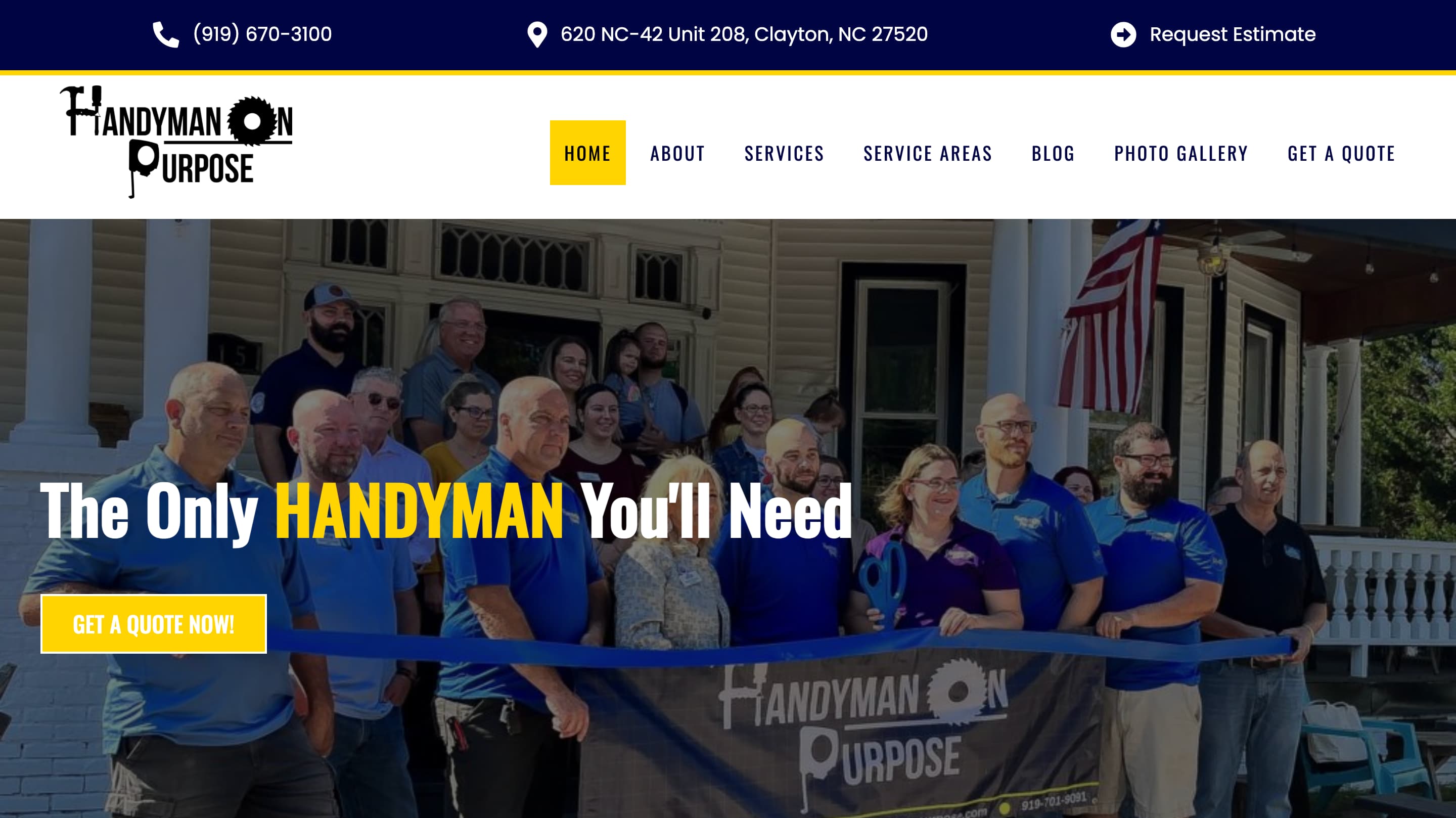 Handyman on Purpose site